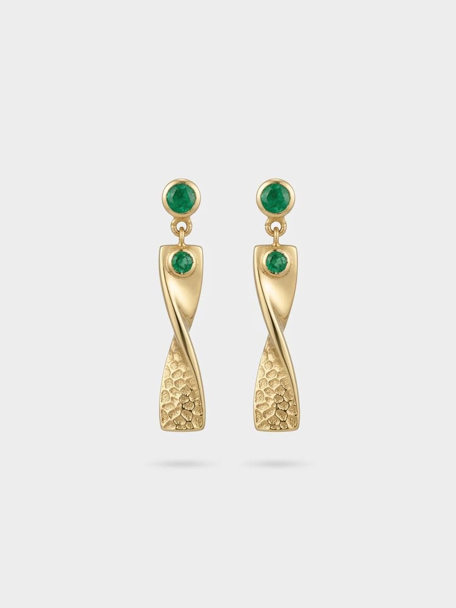 Becoming Emerald Drop Earrings — 2