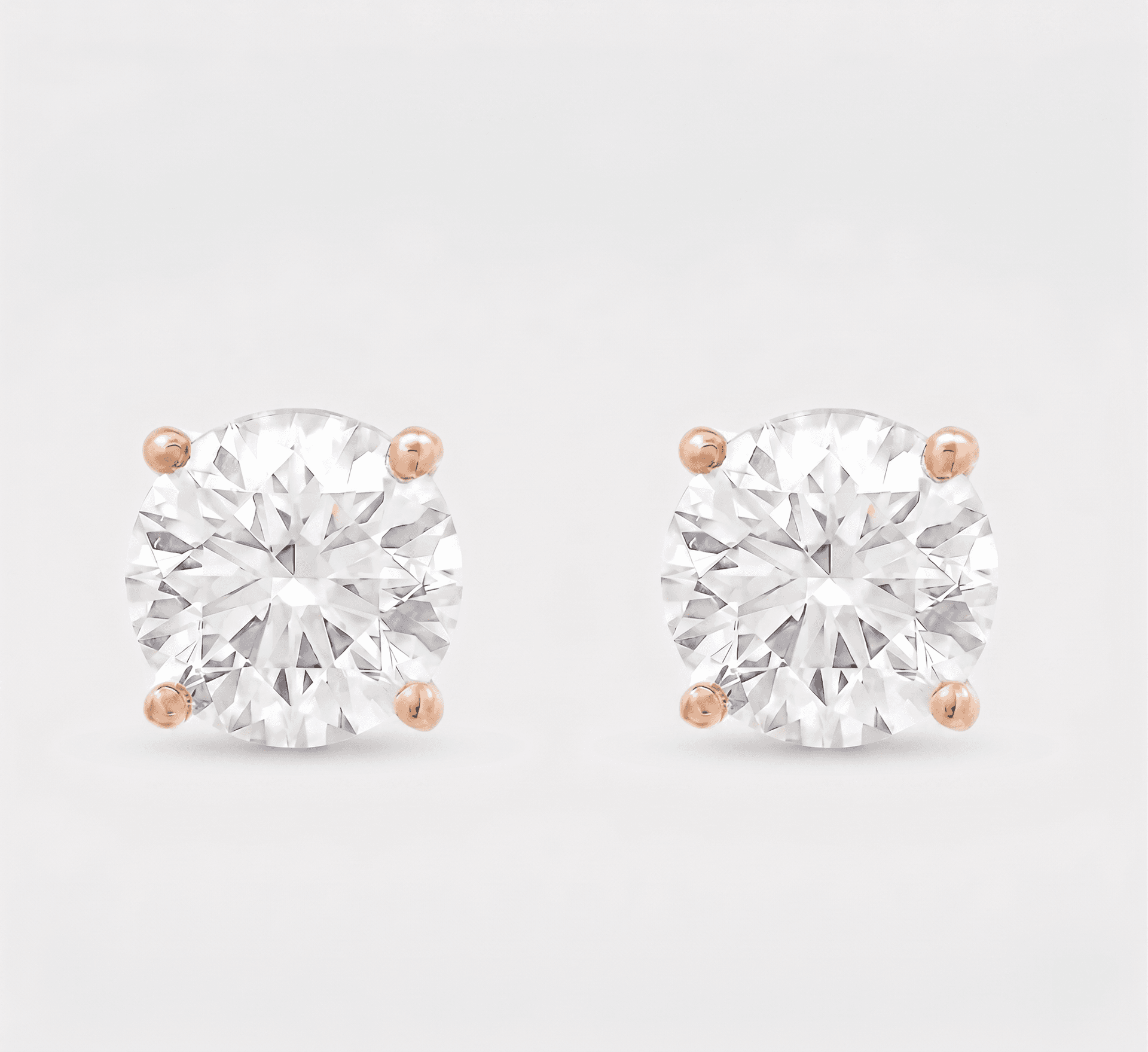Solitaire Stud Earrings — 6